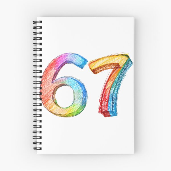 Item preview, 67 Colorful Hand Drawn Number Illustration designed and sold by DesignArtist.ia.