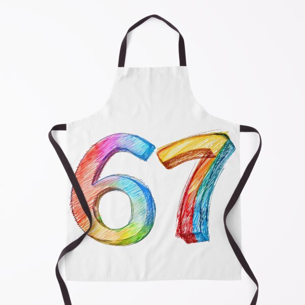 Item preview, 67 Colorful Hand Drawn Number Illustration designed and sold by DesignArtist.ia.
