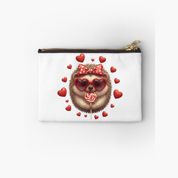 Artikelvorschau, Valentinstags-Igelillustration mit Lutscher entworfen und verkauft von adiencarteras.