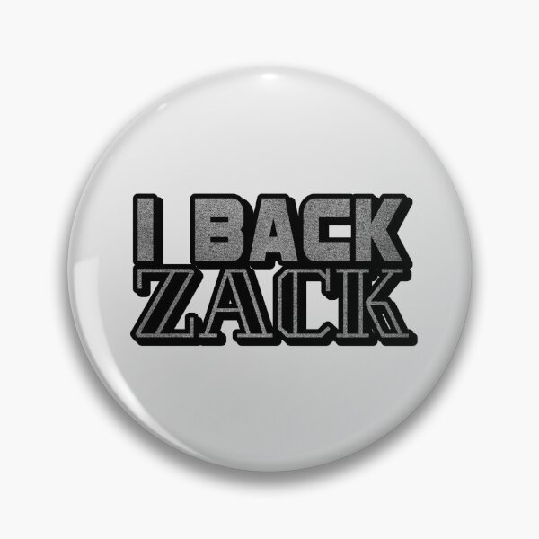 Item preview, I Back Zack Supporter Sticker – Bold Retro Typography Design designed and sold by phiawdesign9.