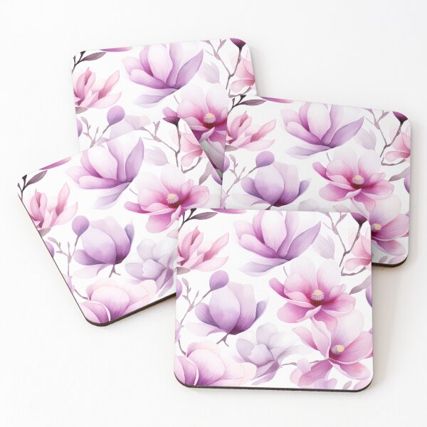 Item preview, Soft Pink Magnolia Seamless Pattern on White Background designed and sold by CharlieDesings.