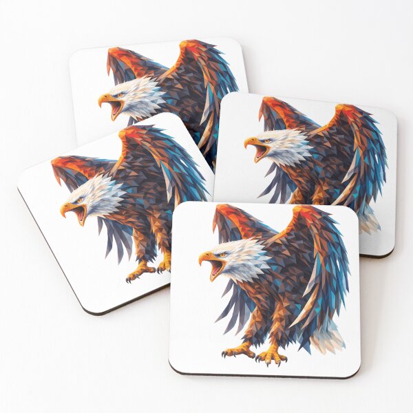Item preview, Geometric Eagle Powerful Wildlife Art designed and sold by Aquima.