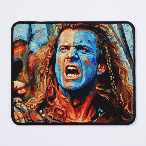 Item preview, Highlands Warrior Face Paint Art | Battle Cry Epic Movie Painting | Historical Action Hero designed and sold by Art's Diner.