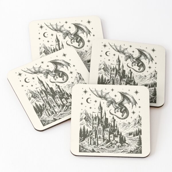 Item preview, Vintage Dragon Medieval Art Fantasy Castlecore designed and sold by Y-Vibes.