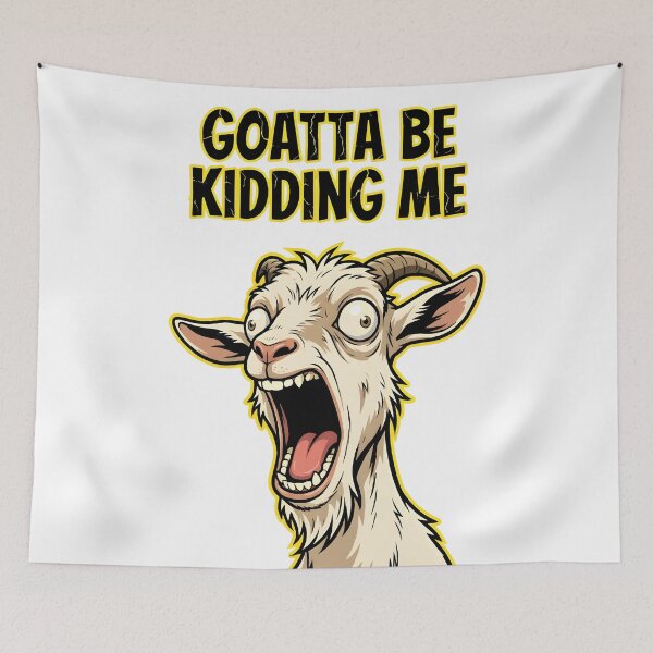 Item preview, Goatta Be Kidding Me Goat designed and sold by ClubofStitches.