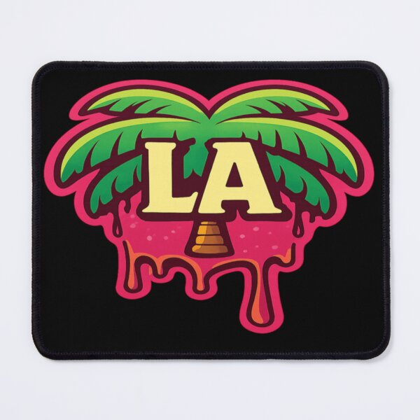 Item preview, LA Palm Drip Sticker — Los Angeles Neon West Coast Decal designed and sold by POD DYNASTY | Original Print On Demand T-Shirt Graphics.