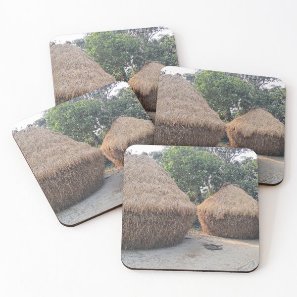 Item preview, Rustic Paddy Granary in Green Farmland – Traditional Rice Storage Barn Photography Print designed and sold by AwesomeDigiShop.