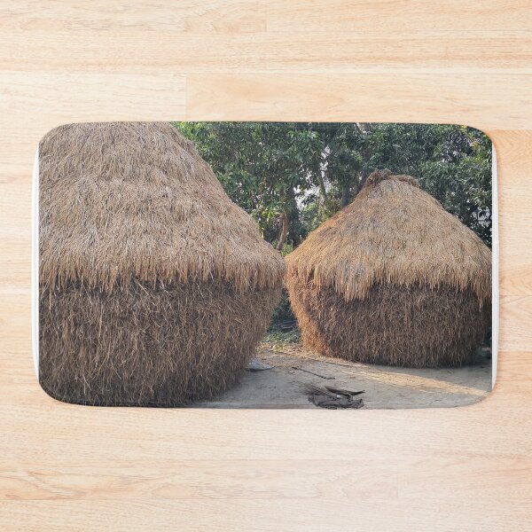 Item preview, Rustic Paddy Granary in Green Farmland – Traditional Rice Storage Barn Photography Print designed and sold by AwesomeDigiShop.