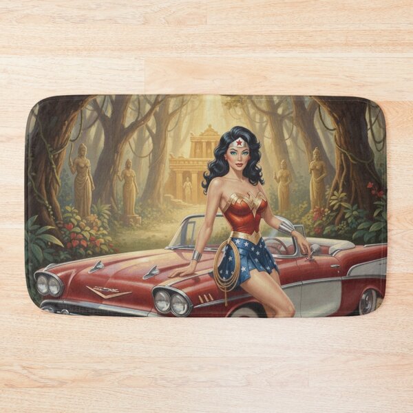 Item preview, Amazonian Grace - 1950s Vintage Island Warrior Pinup designed and sold by Art's Diner.