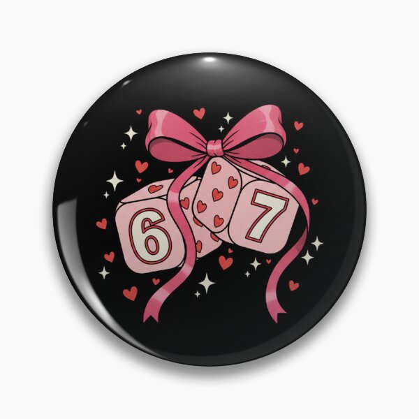 Item preview, Vintage Pink Heart Dice with Coquette Ribbon Bow designed and sold by axiksa10.