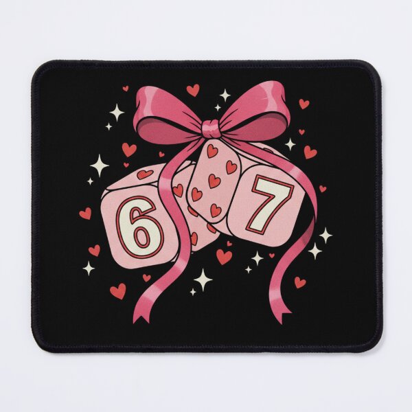 Item preview, Vintage Pink Heart Dice with Coquette Ribbon Bow designed and sold by axiksa10.