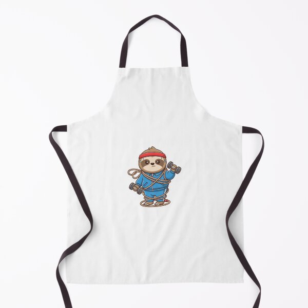 Item preview, Sporty sloth tangled in his jump rope designed and sold by Stickers à gogo.