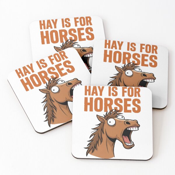 Item preview, Hay is For Horses Funny Horse designed and sold by ClubofStitches.