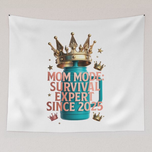 Item preview, Mom Mode Survival Expert Tee | Since 2025 Funny Mom Crown Shirt designed and sold by YMLux.
