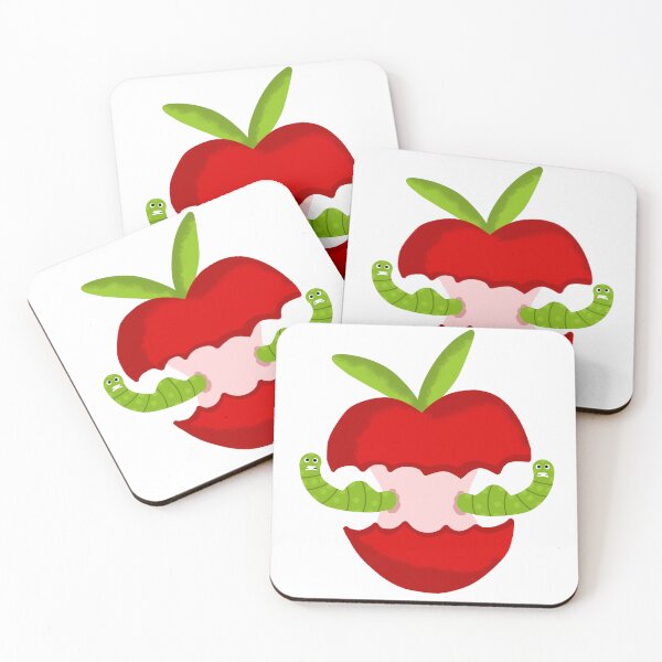 Item preview, Funny Apple with Worms designed and sold by Famand.
