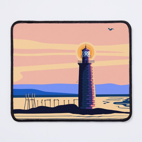 Item preview, Ram Island Lighthouse Vertical designed and sold by Abigail Perry.