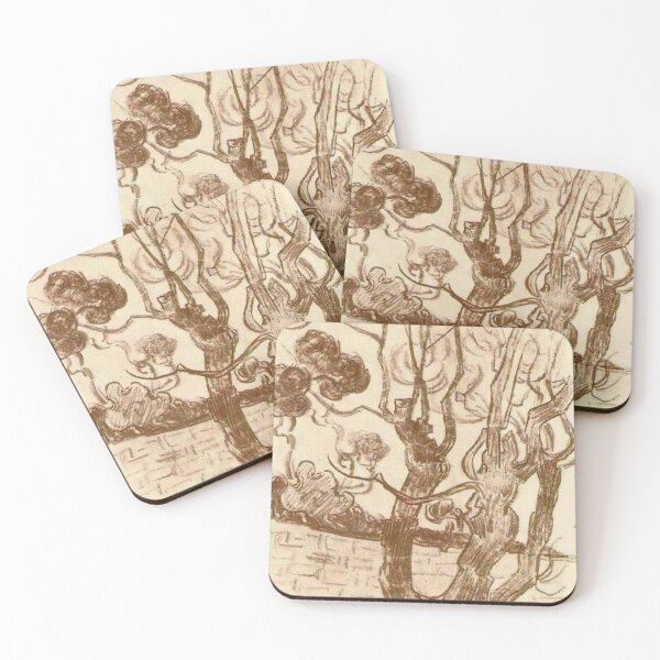 Item preview, Vincent Van Gogh - Treetop Seen Against The Wall Of The Asylum designed and sold by st1art.