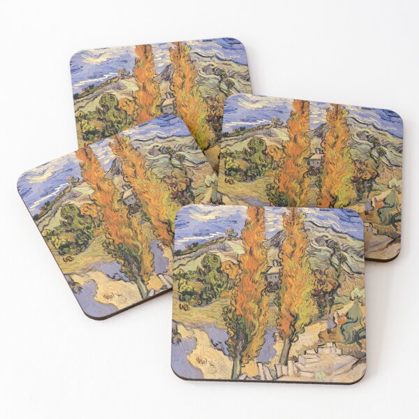 Item preview, Vincent Van Gogh - Two Poplars On A Hill designed and sold by st1art.