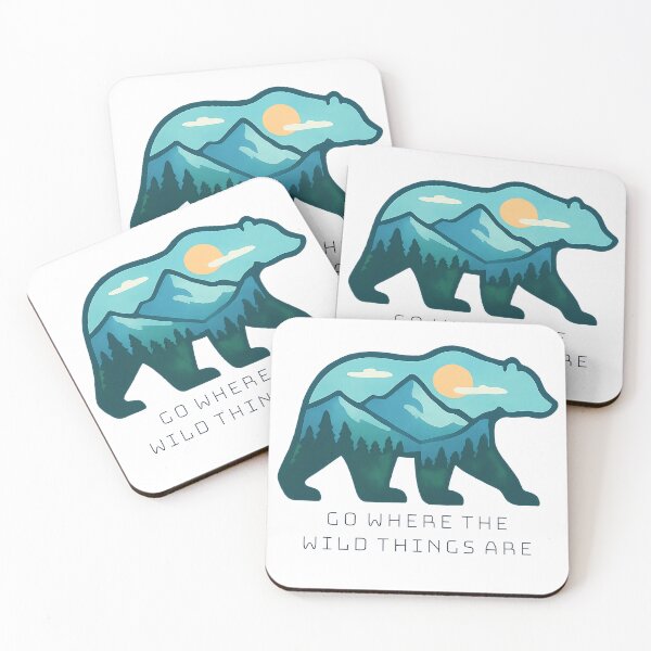 Item preview, Go Where The Wild Things Are Hiking Bear  designed and sold by SecretRiver.