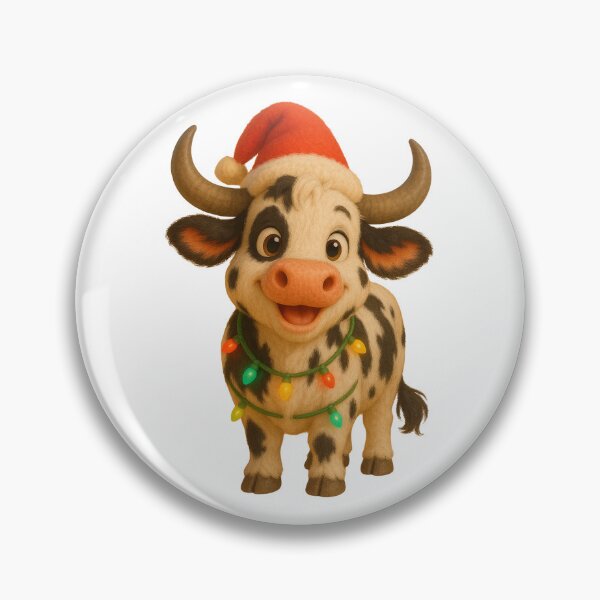 Item preview, Christmas Lineback Cow designed and sold by Sillytoe.