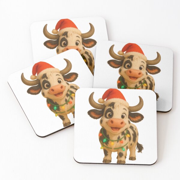 Item preview, Christmas Lineback Cow designed and sold by Sillytoe.