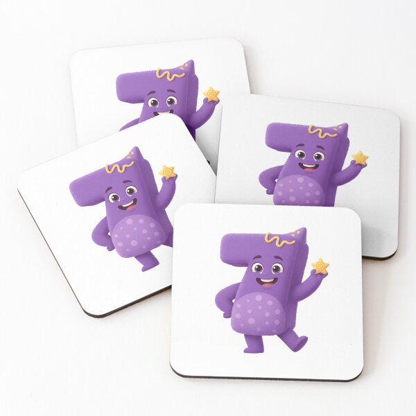 Item preview, Adorable Fuzzy Purple Number 7 | "Lucky Star" Kids Mascot Graphic designed and sold by ToonyTeez.