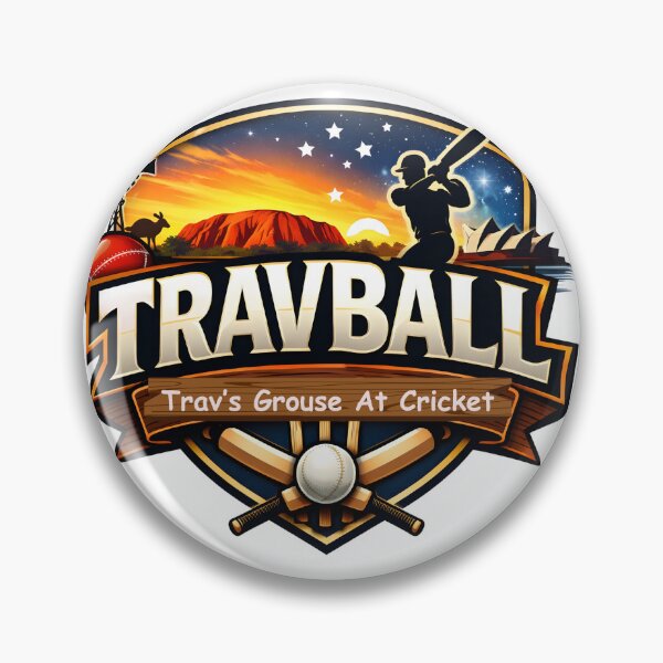 Item preview, TRAVBALL – Trav’s Grouse At Cricket | Cricket Lover Graphic Design designed and sold by trendyart1112.