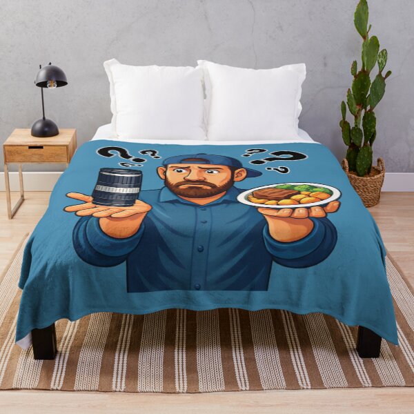 Item preview, Photographer 67 Dilemma Illustration – Lens Or Food Humor Art designed and sold by NaturEdeN.