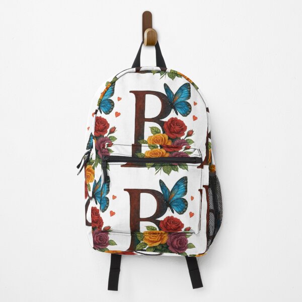 Item preview, Alphabet B with flowers and butterflies designed and sold by Shandiz Design.