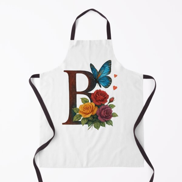Item preview, Alphabet B with flowers and butterflies designed and sold by Shandiz Design.