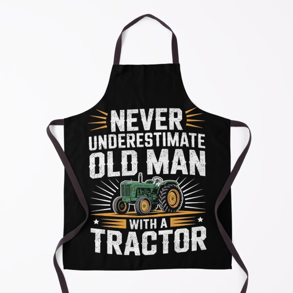 Item preview, Never Underestimate Old Man With Tractor designed and sold by FreshVibe Prints.