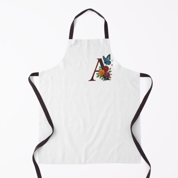 Item preview, Alphabet A with flowers and butterflies designed and sold by Shandiz Design.