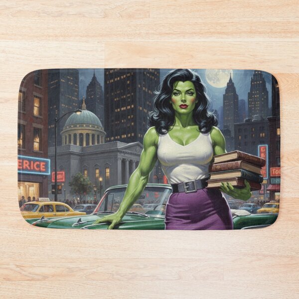 Item preview, Emerald Advocate - 1950s Vintage Legal Clerk Pinup designed and sold by Art's Diner.