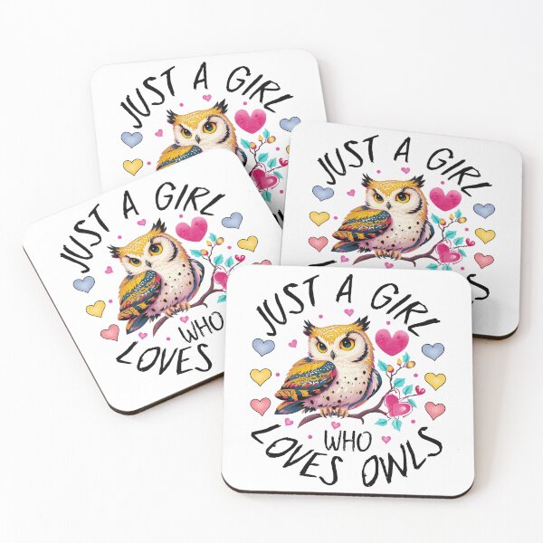 Item preview, Just A Girl Who Loves Owls , Cool Design designed and sold by MoSaid.