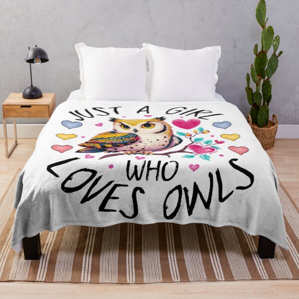 Item preview, Just A Girl Who Loves Owls , Cool Design designed and sold by MoSaid.
