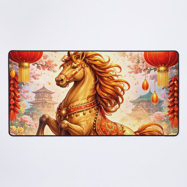 Item preview, 2026 Year of the Horse Prosperity – Lunar New Year Art designed and sold by PunchDrop.