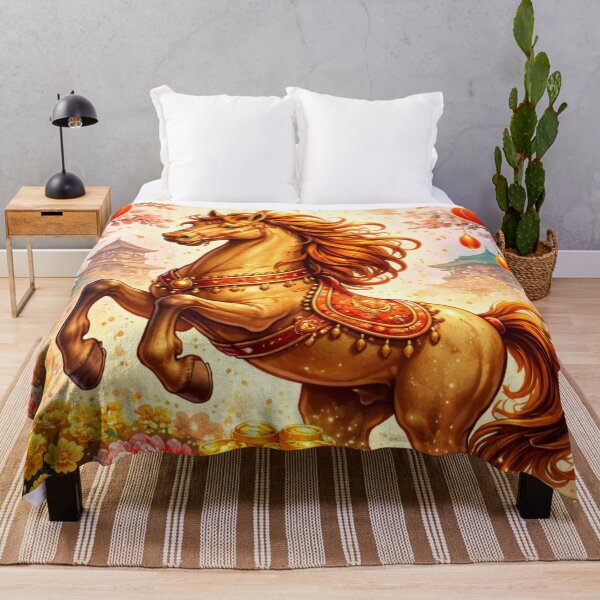 Item preview, 2026 Year of the Horse Prosperity – Lunar New Year Art designed and sold by PunchDrop.