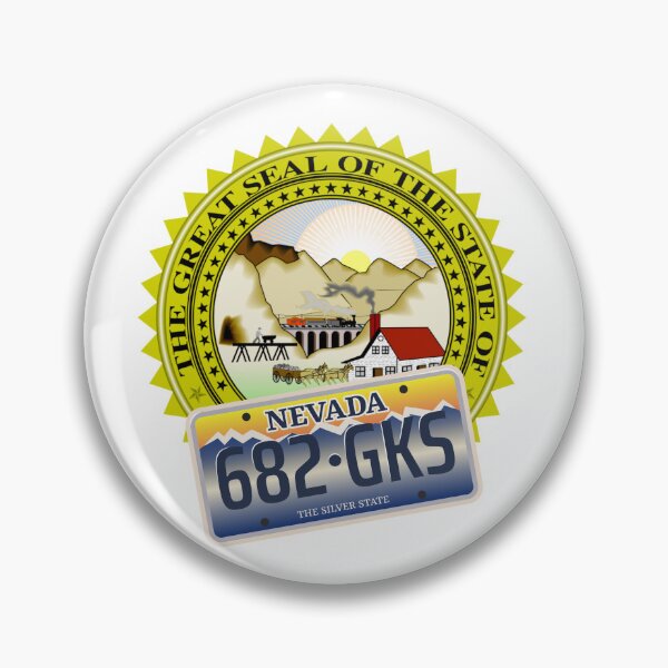 Item preview, Nevada State Seal and License Plate designed and sold by QuoteCanvas.TH.