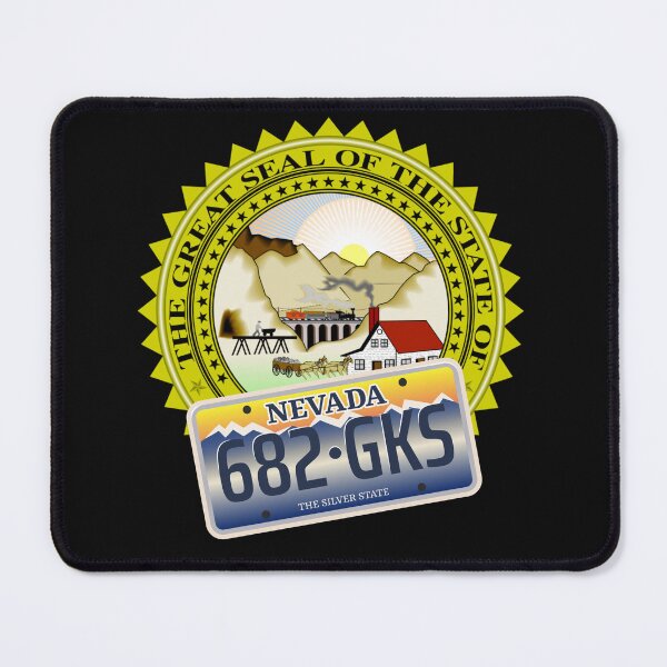 Item preview, Nevada State Seal and License Plate designed and sold by QuoteCanvas.TH.