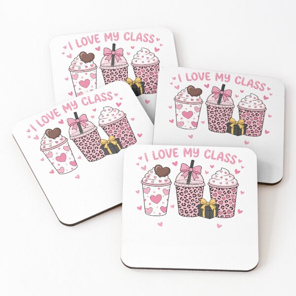 Item preview, I Love My Class A Latte Cute Teacher Design | Pink Cheetah Coffee  designed and sold by Oualid Art.