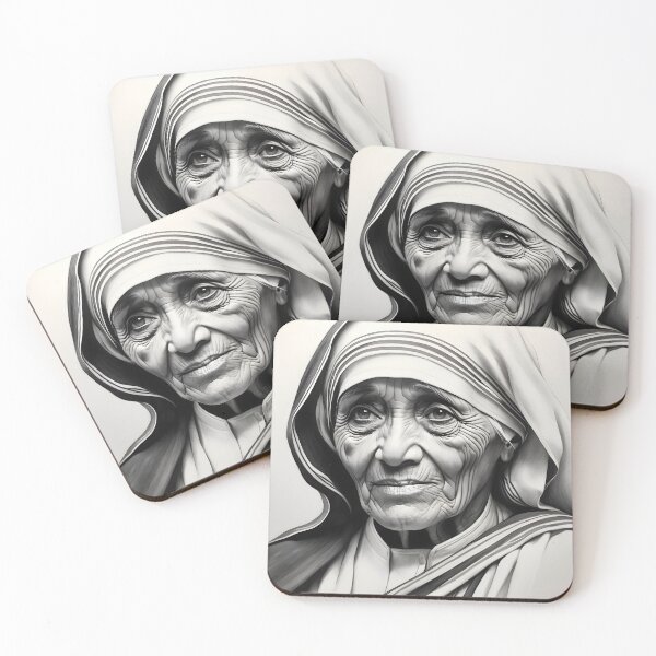 Item preview, Mother Teresa designed and sold by WorldofCharcoal.