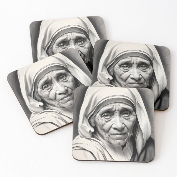 Item preview, Mother Teresa designed and sold by WorldofCharcoal.