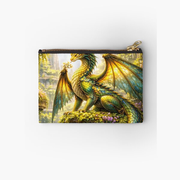 Item preview, Vertical Garden Dragon – Solarpunk Fantasy Nature Art designed and sold by EpicDragons-.