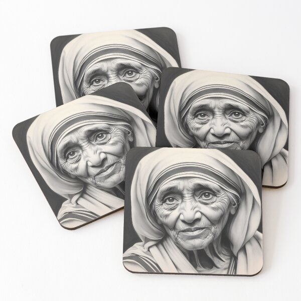 Item preview, Mother Teresa designed and sold by WorldofCharcoal.