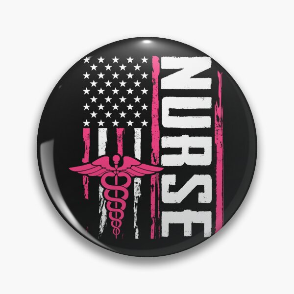 Item preview, Proud Nurse USA – Pink Medical Caduceus American Flag  designed and sold by dianadouri.