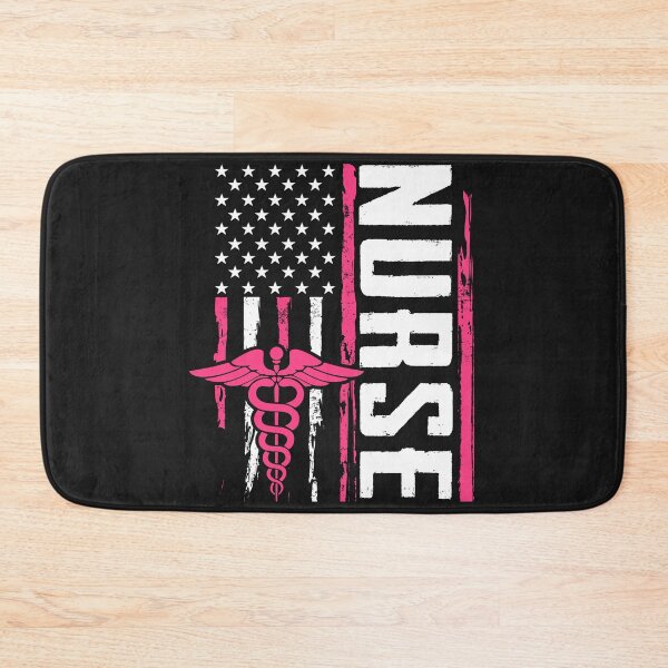 Item preview, Proud Nurse USA – Pink Medical Caduceus American Flag  designed and sold by dianadouri.