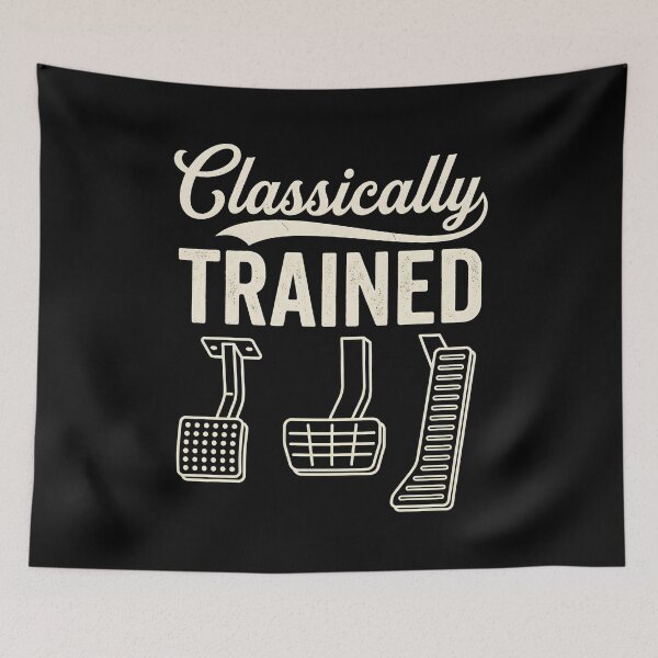 Item preview, Classically Trained Manual Transmission, Funny Stick Shift Car Enthusiast Gift, Vintage Car Pedals Graphic Tee designed and sold by saloui.