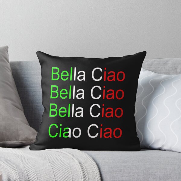 Artikelvorschau, Bella Ciao – Typografie-Design in den Farben der italienischen Flagge entworfen und verkauft von Dragonfly-10.