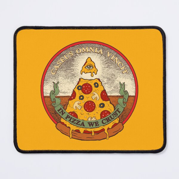 Item preview, In Pizza We Crust: The Caseus Omnia Vincit Illuminati Parody designed and sold by sXe-art.