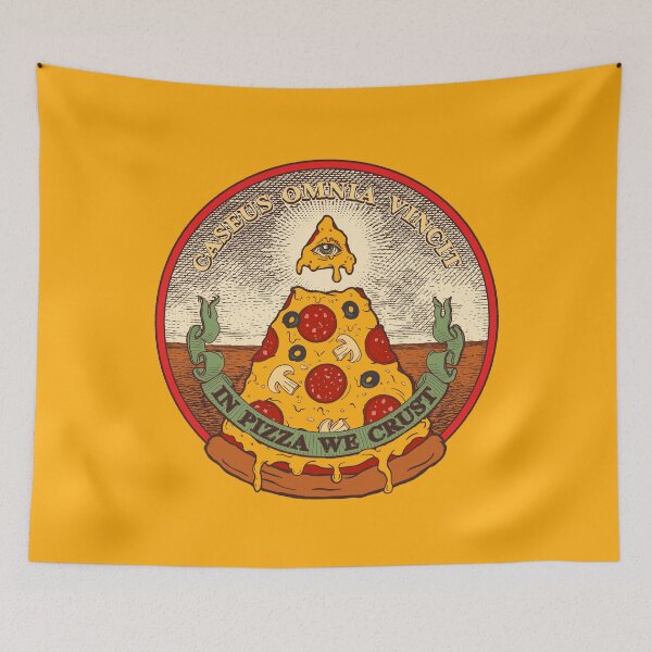 Item preview, In Pizza We Crust: The Caseus Omnia Vincit Illuminati Parody designed and sold by sXe-art.